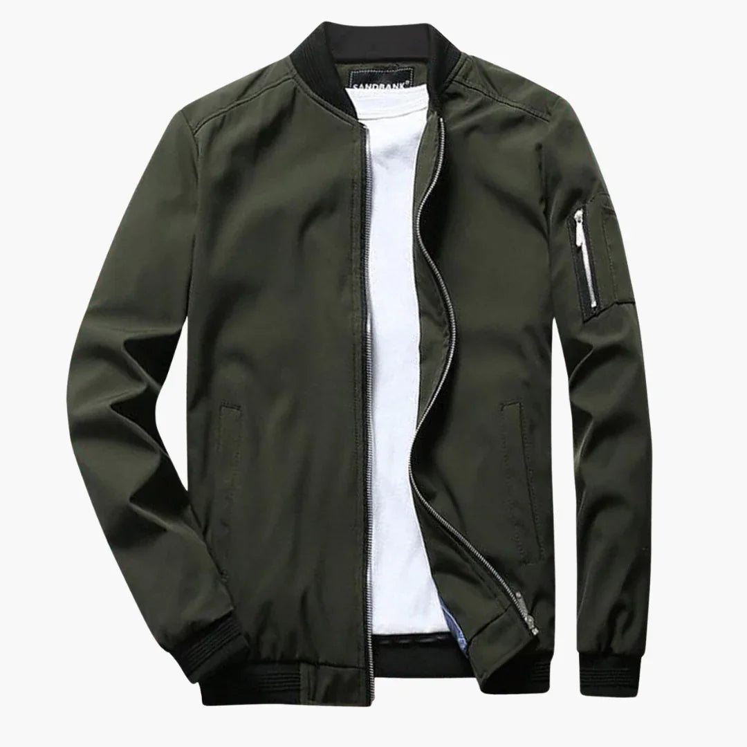 Chaqueta bomber ligera ajustada para hombre para primavera y verano