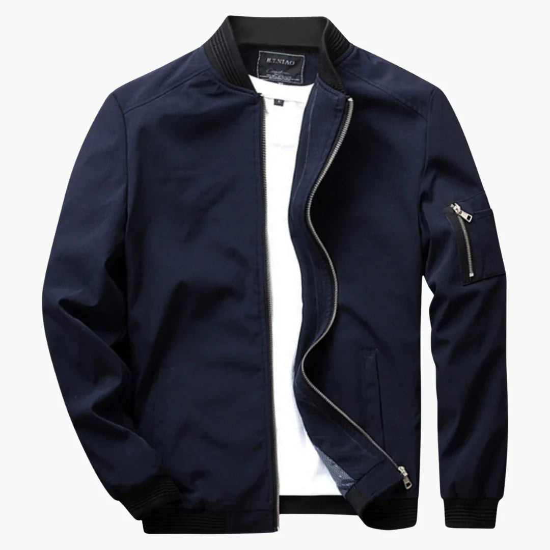 Chaqueta bomber ligera ajustada para hombre para primavera y verano