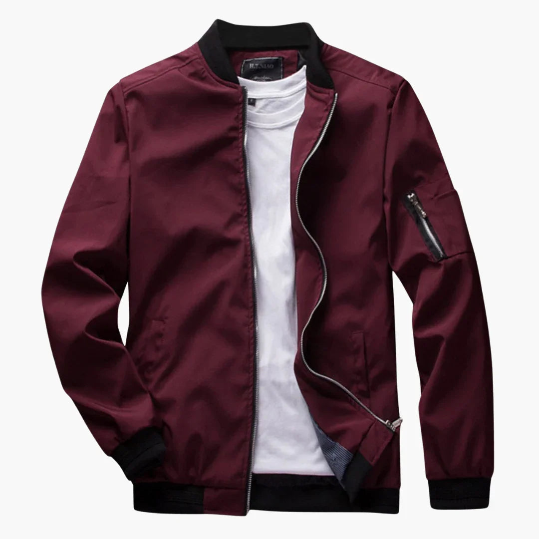 Chaqueta bomber ligera ajustada para hombre para primavera y verano