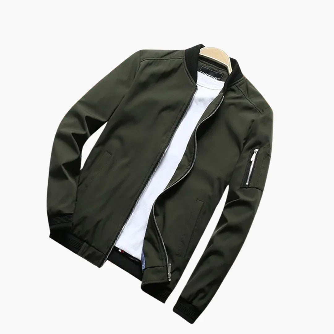 Chaqueta bomber ligera ajustada para hombre para primavera y verano