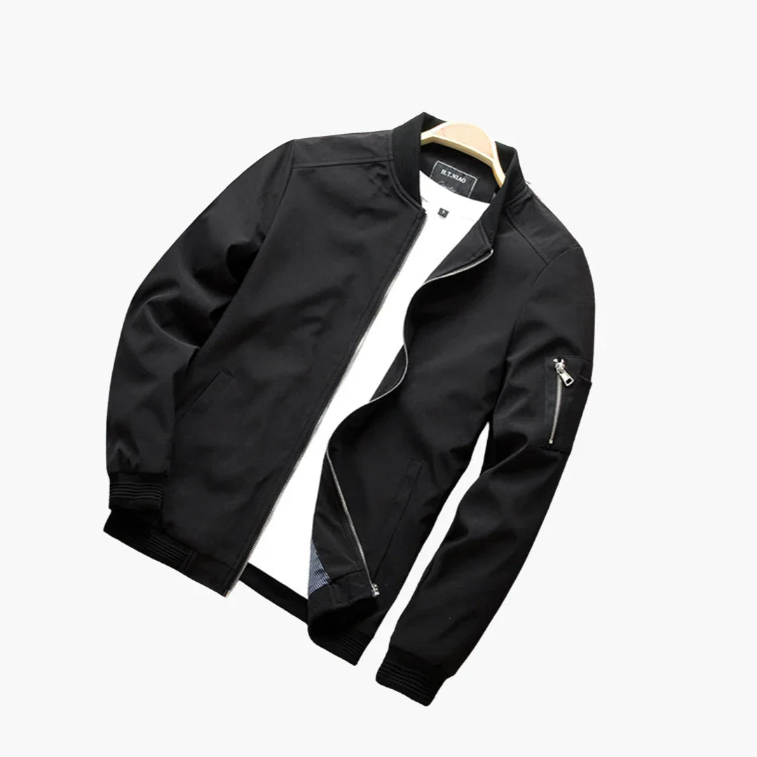 Chaqueta bomber ligera ajustada para hombre para primavera y verano