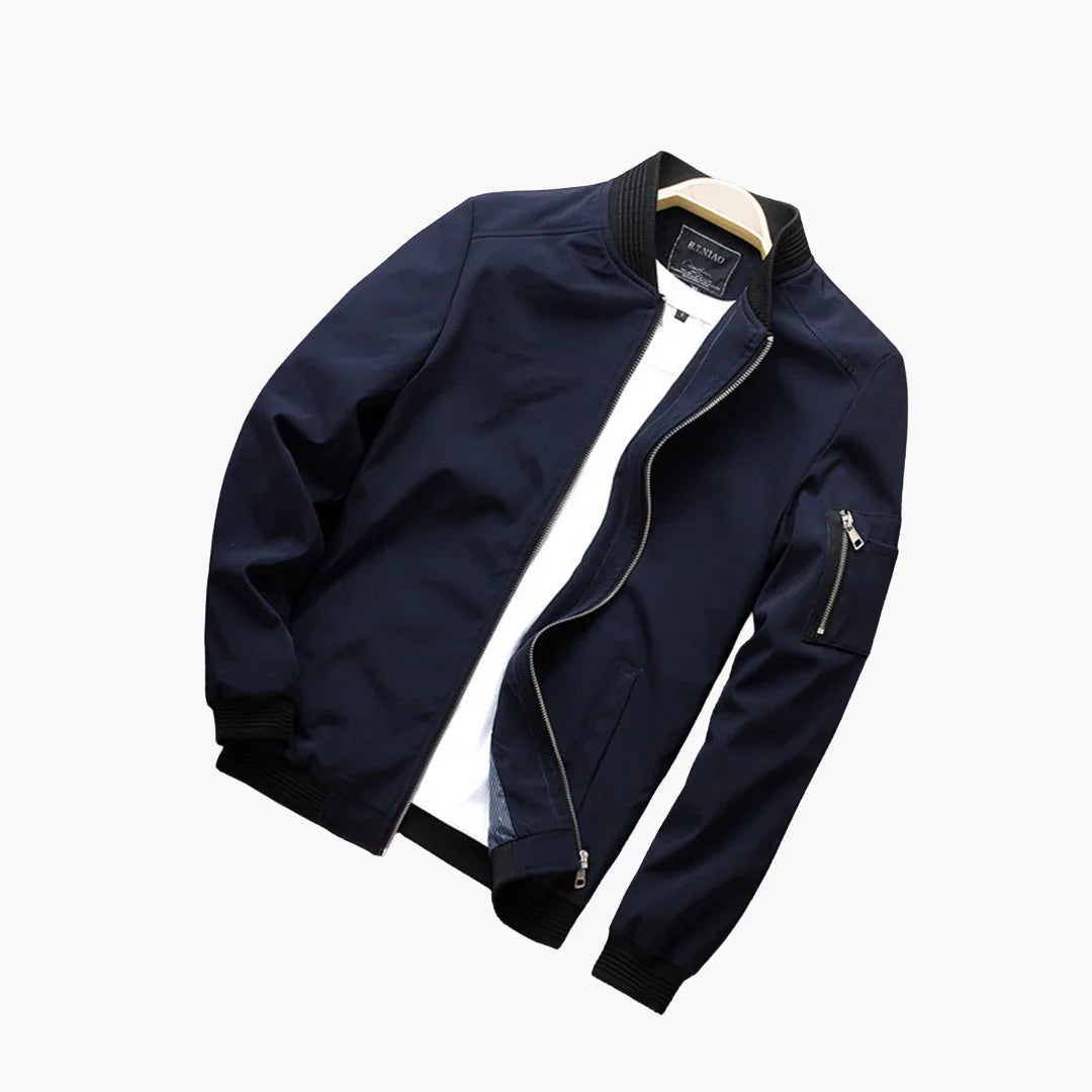 Chaqueta bomber ligera ajustada para hombre para primavera y verano