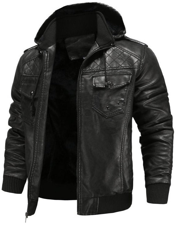 Chaqueta bomber para hombre con capucha
