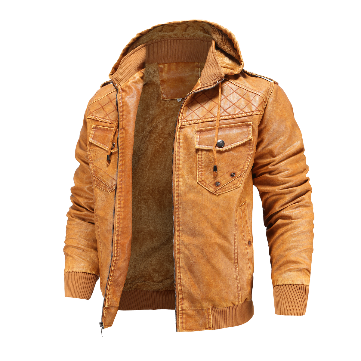 Chaqueta bomber para hombre con capucha