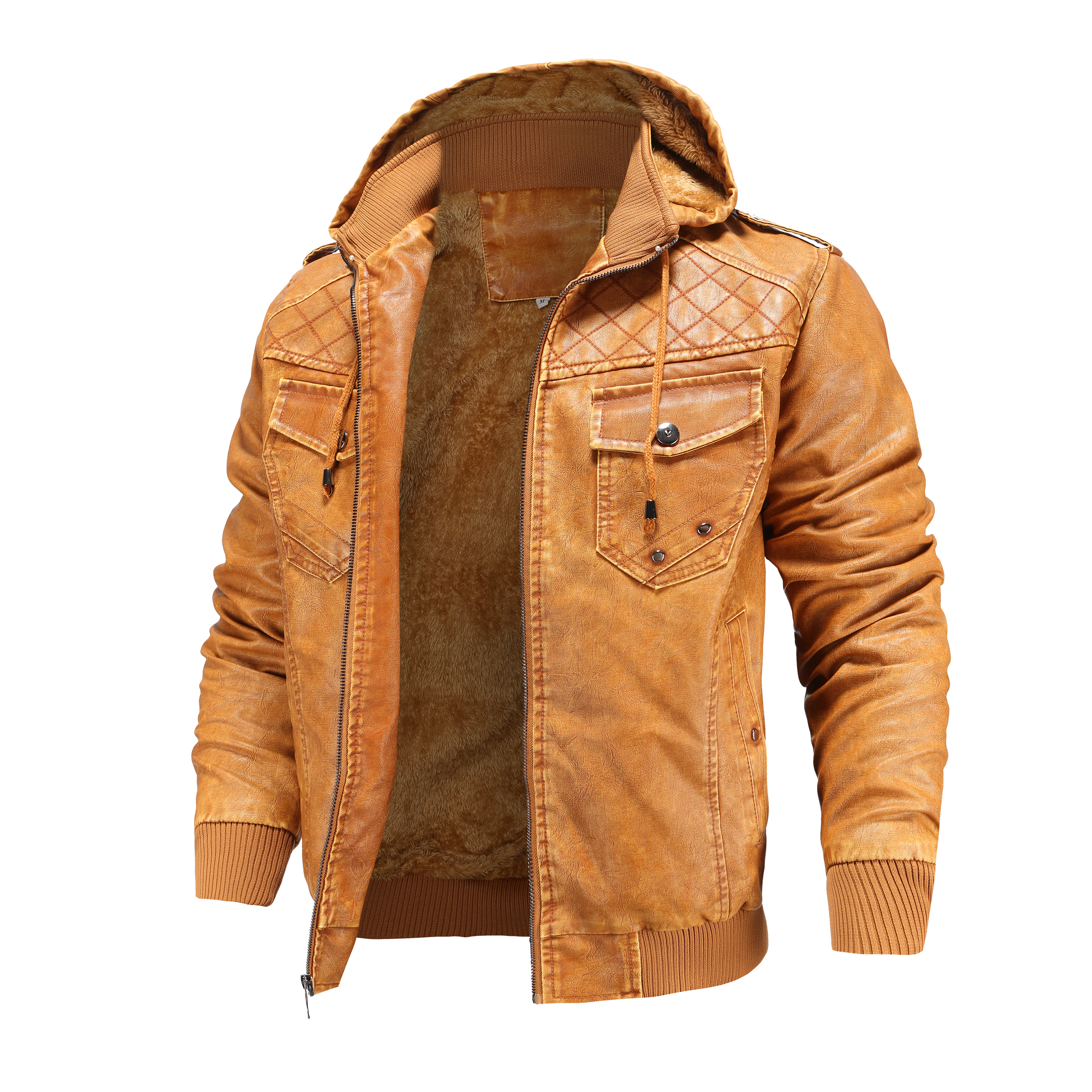 Chaqueta bomber para hombre con capucha