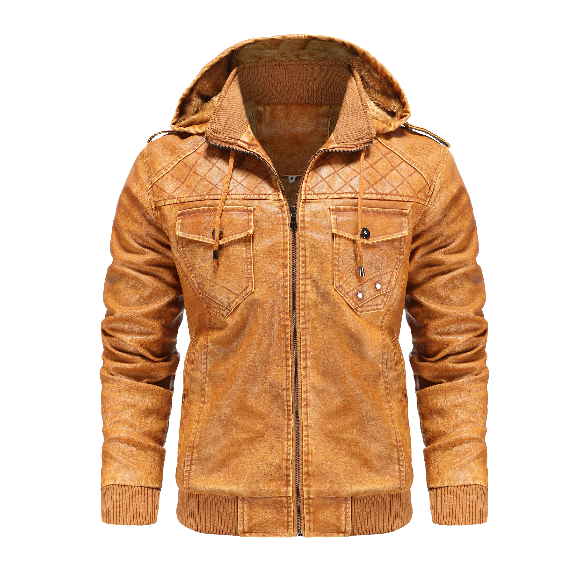 Chaqueta bomber para hombre con capucha