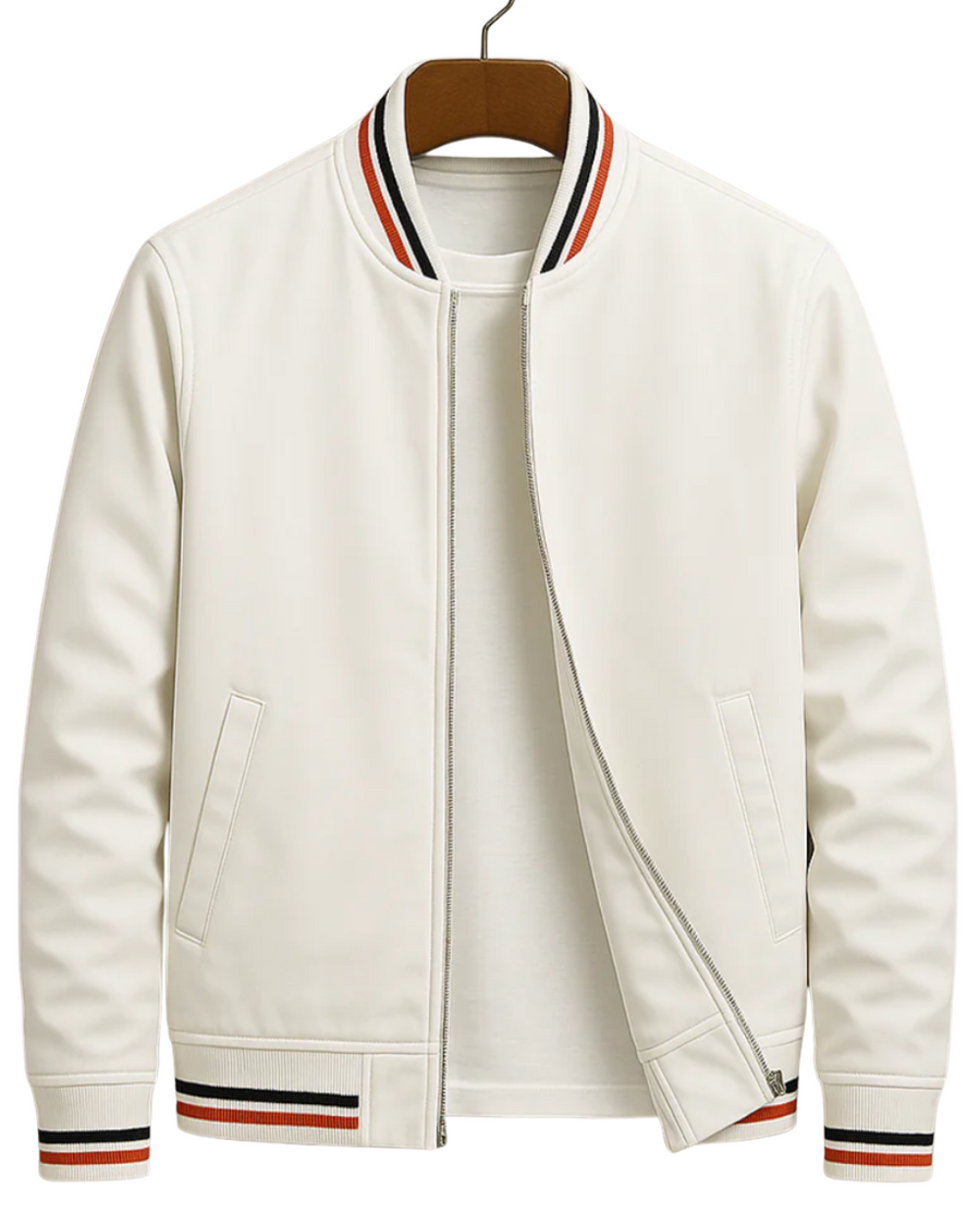 Chaqueta bomber para hombre con cremallera