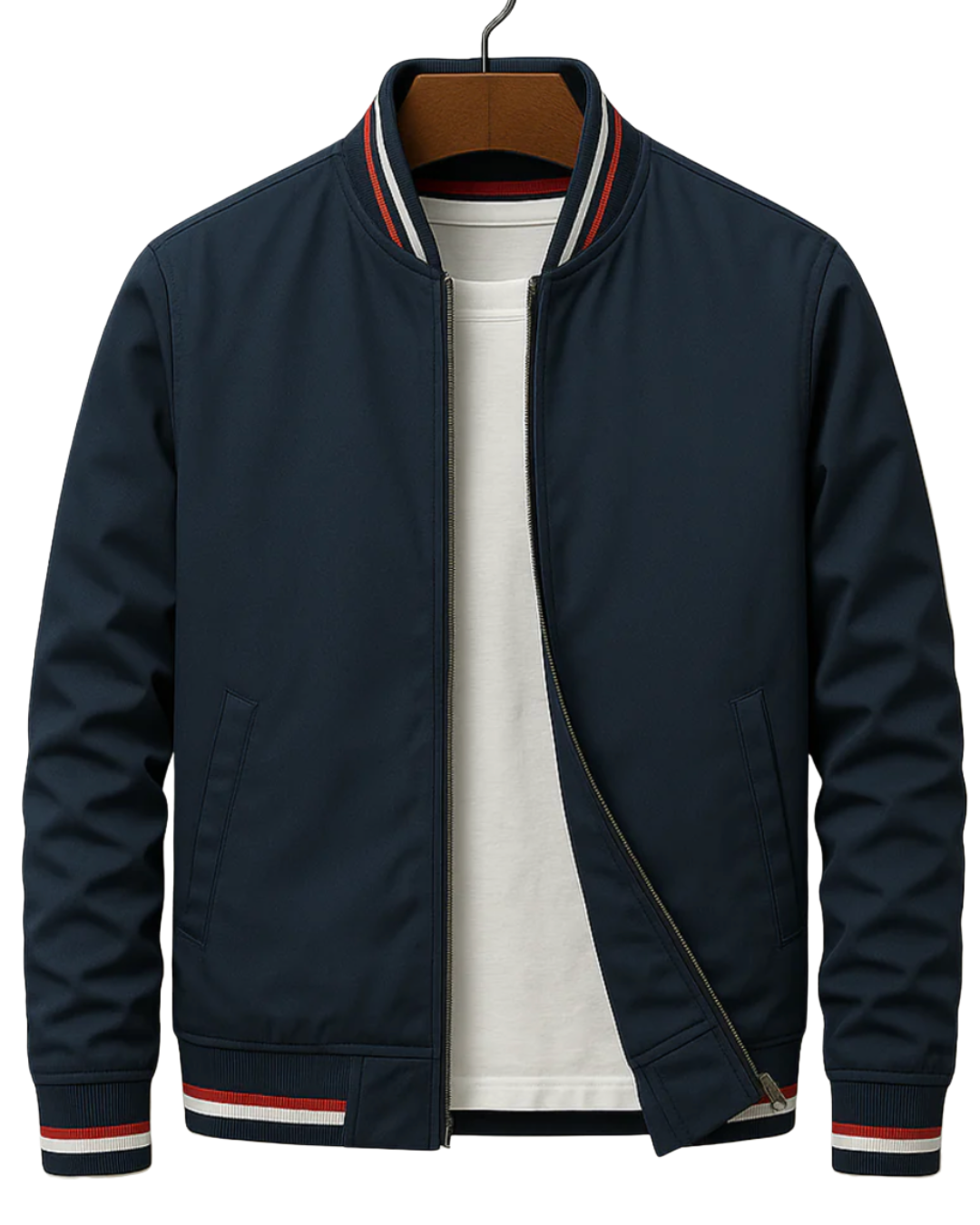 Chaqueta bomber para hombre con cremallera