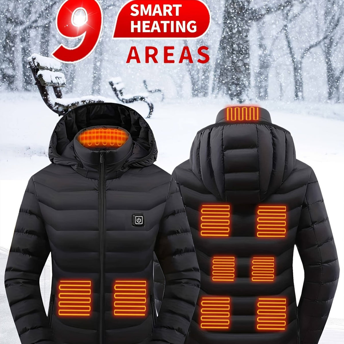Chaqueta calefactable para mujer: ligera y recargable por USB