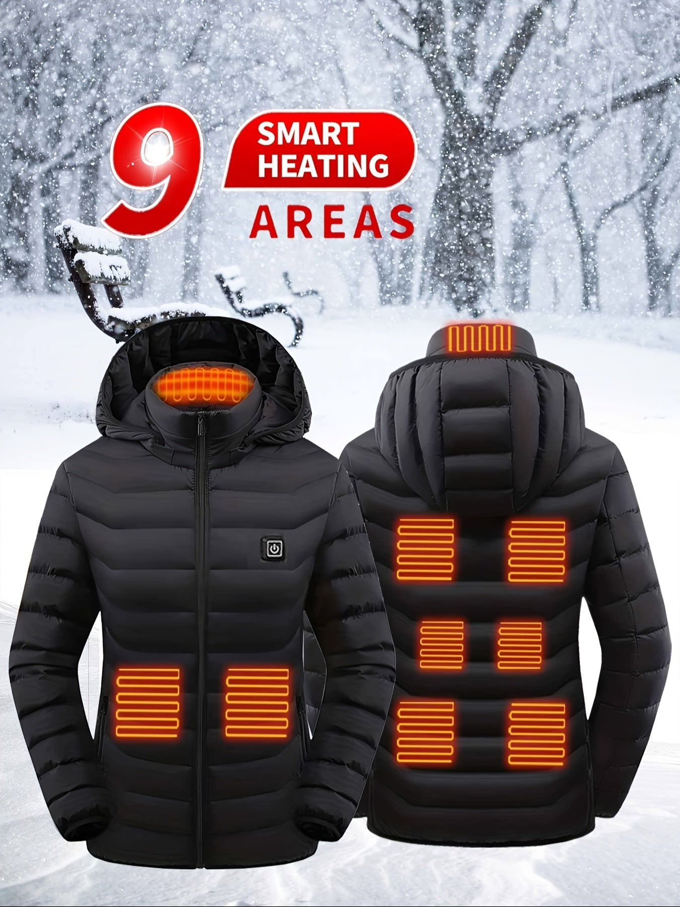 Chaqueta calefactable para mujer: ligera y recargable por USB