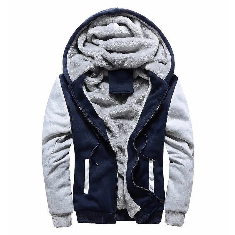 Chaqueta cálida con capucha