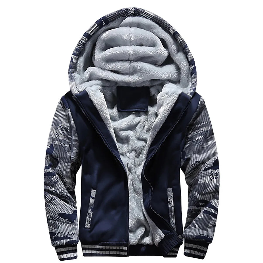 Chaqueta cálida con capucha