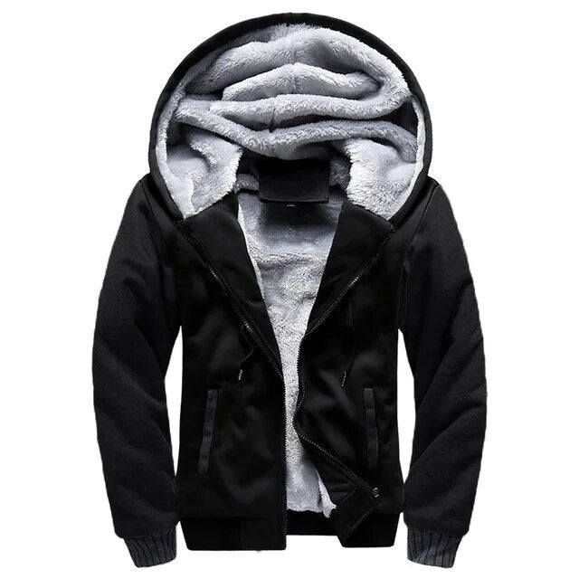 Chaqueta cálida con capucha