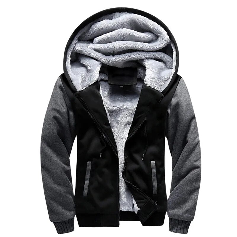 Chaqueta cálida con capucha