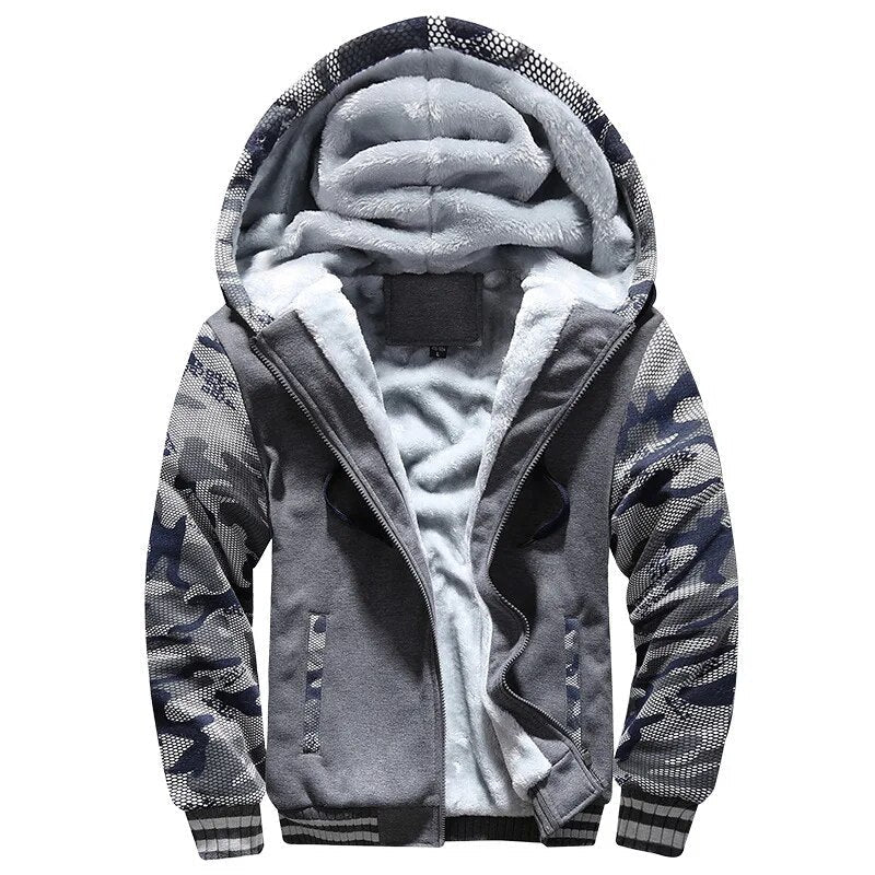 Chaqueta cálida con capucha