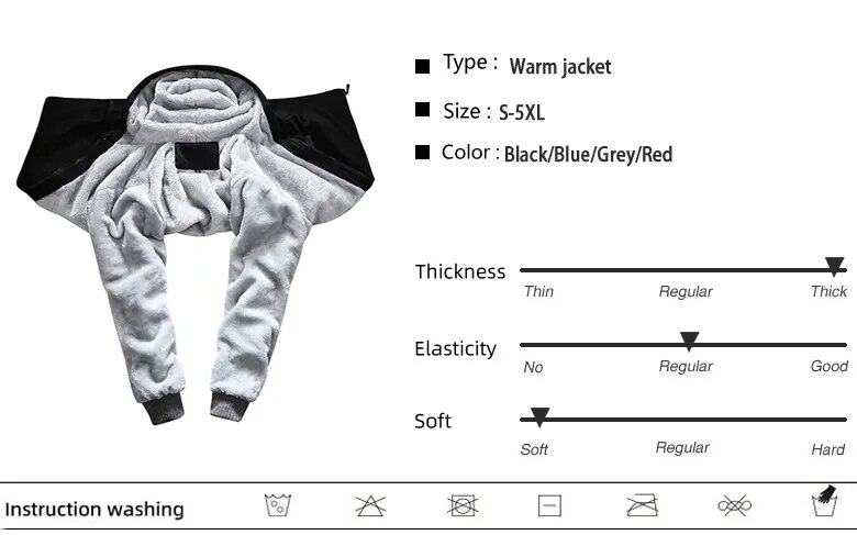 Chaqueta cálida con capucha