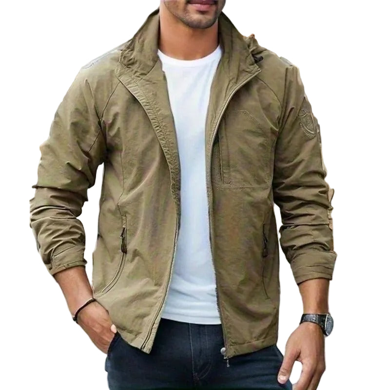 Chaqueta cargo para hombre: repelente al agua y transpirable