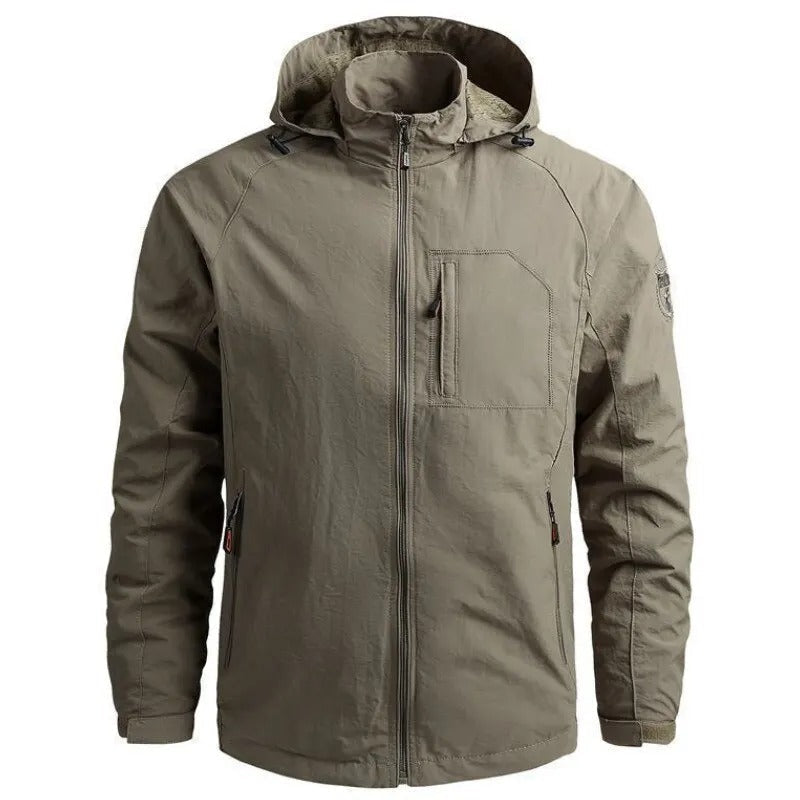 Chaqueta cargo para hombre: repelente al agua y transpirable