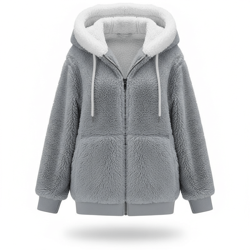 Chaqueta casual con capucha para mujer