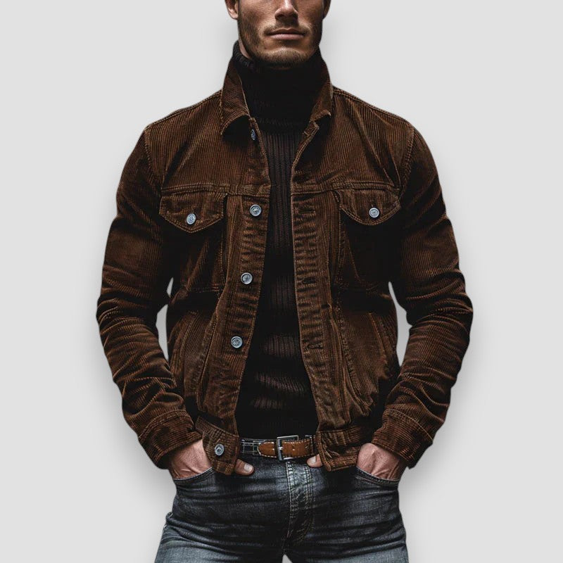 Chaqueta casual para hombre con botones