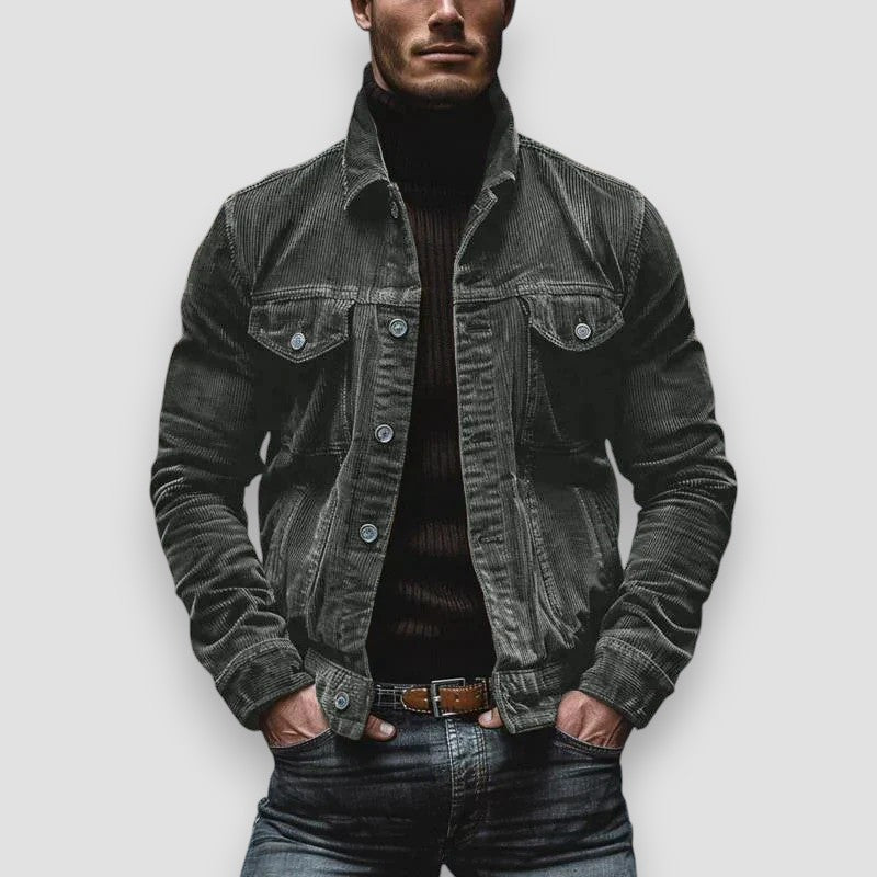 Chaqueta casual para hombre con botones