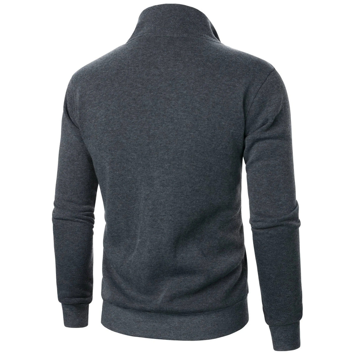Chaqueta casual para hombre con cuello alto y cremallera