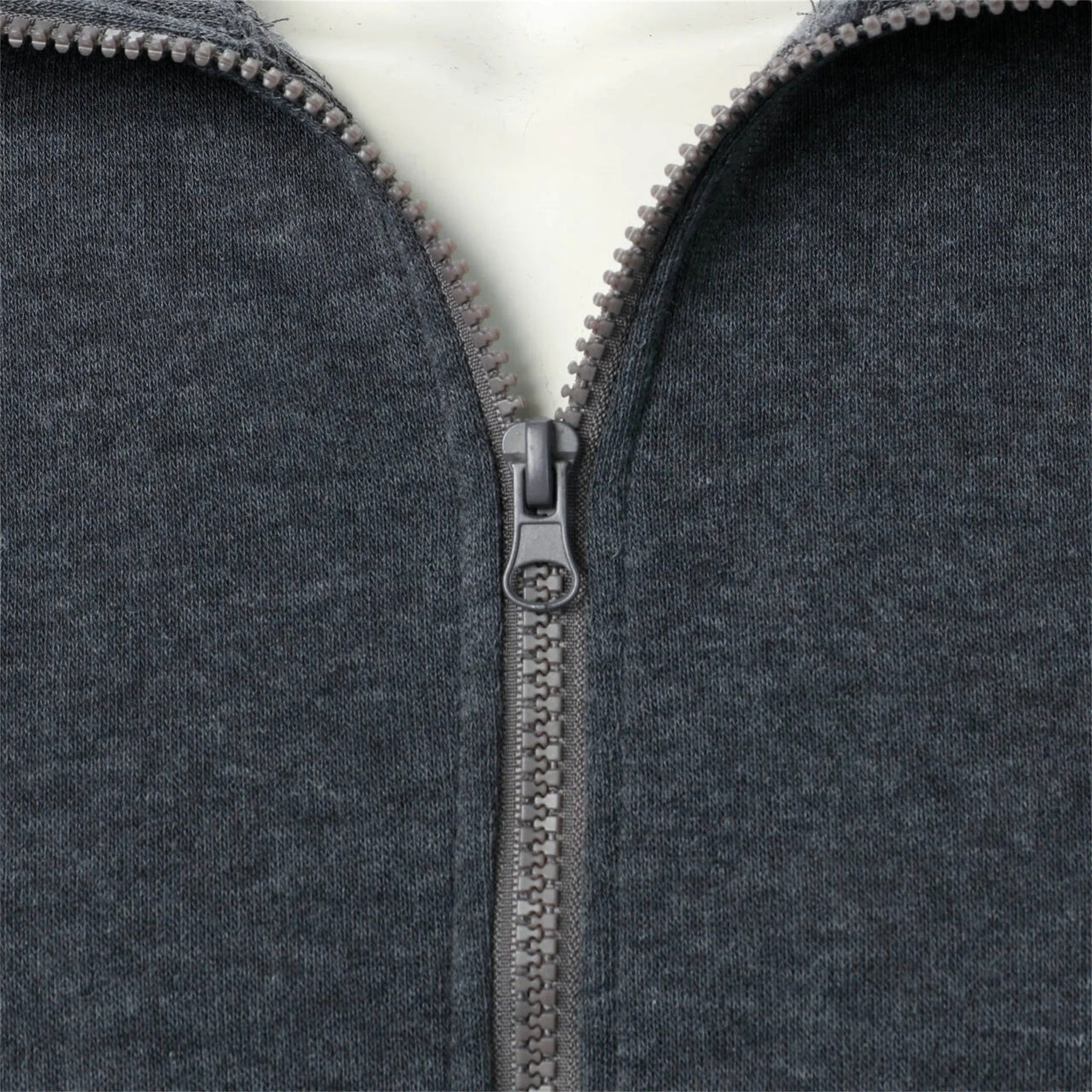Chaqueta casual para hombre con cuello alto y cremallera