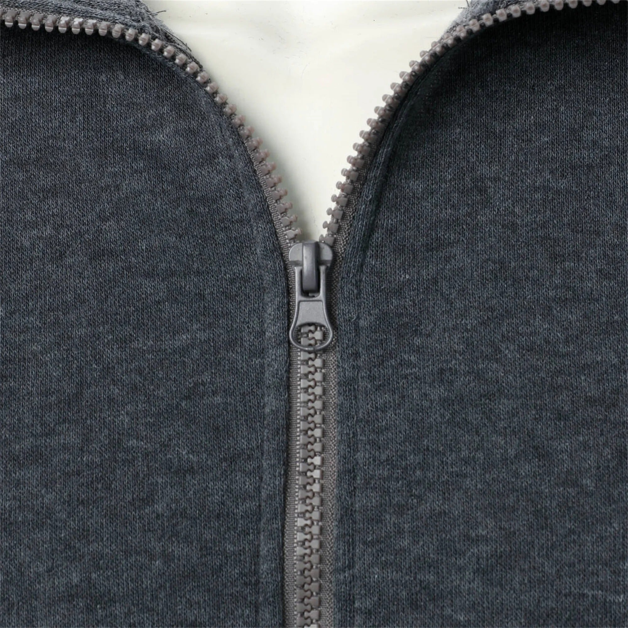 Chaqueta casual para hombre con cuello alto y cremallera