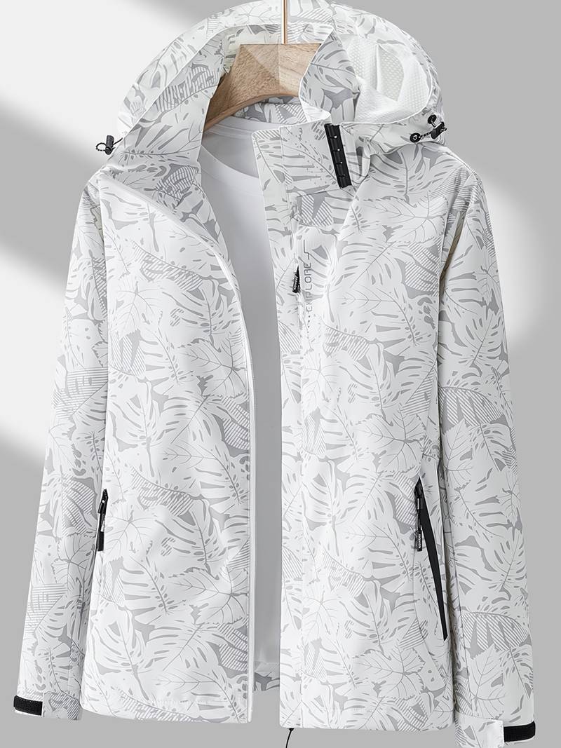 Chaqueta con capucha impermeable y cortavientos para mujer - Elegante y ligera