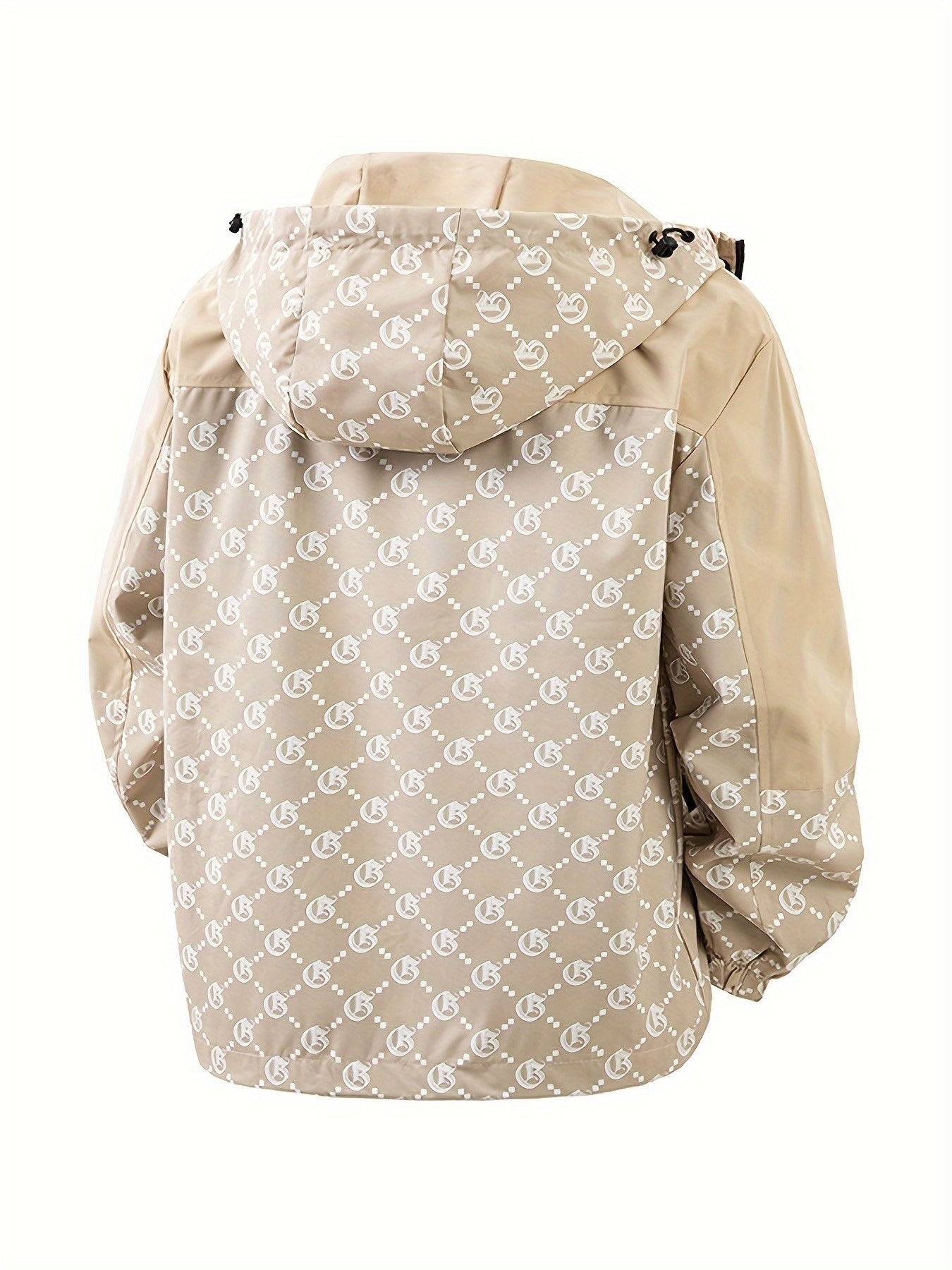 Chaqueta con capucha para hombre | Corte regular | Cortavientos con cremallera | Estilo casual para exterior
