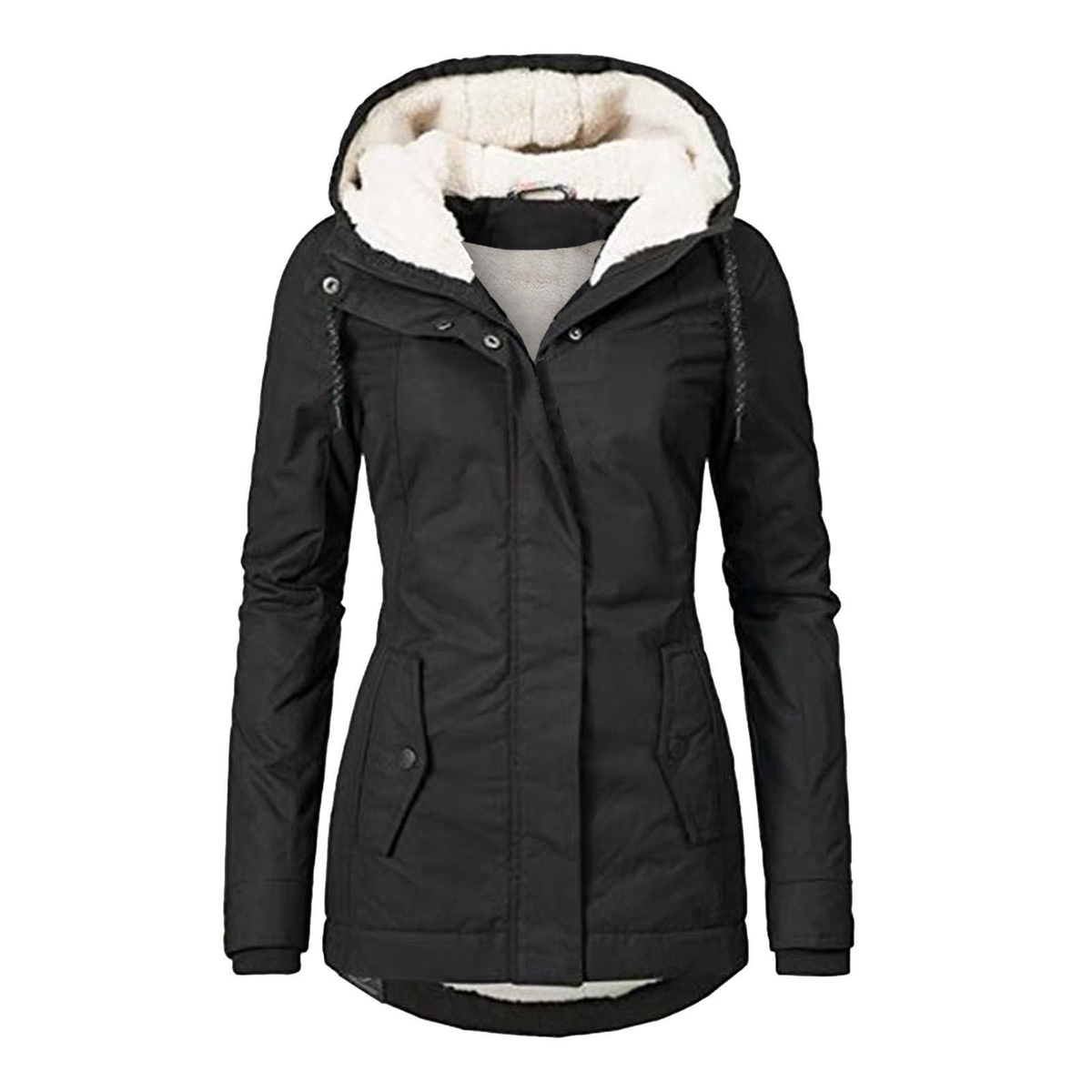 Chaqueta con capucha y forro interior