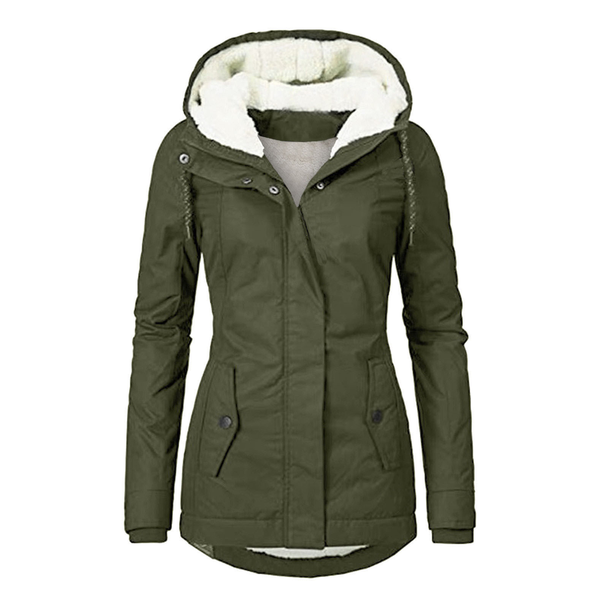 Chaqueta con capucha y forro interior
