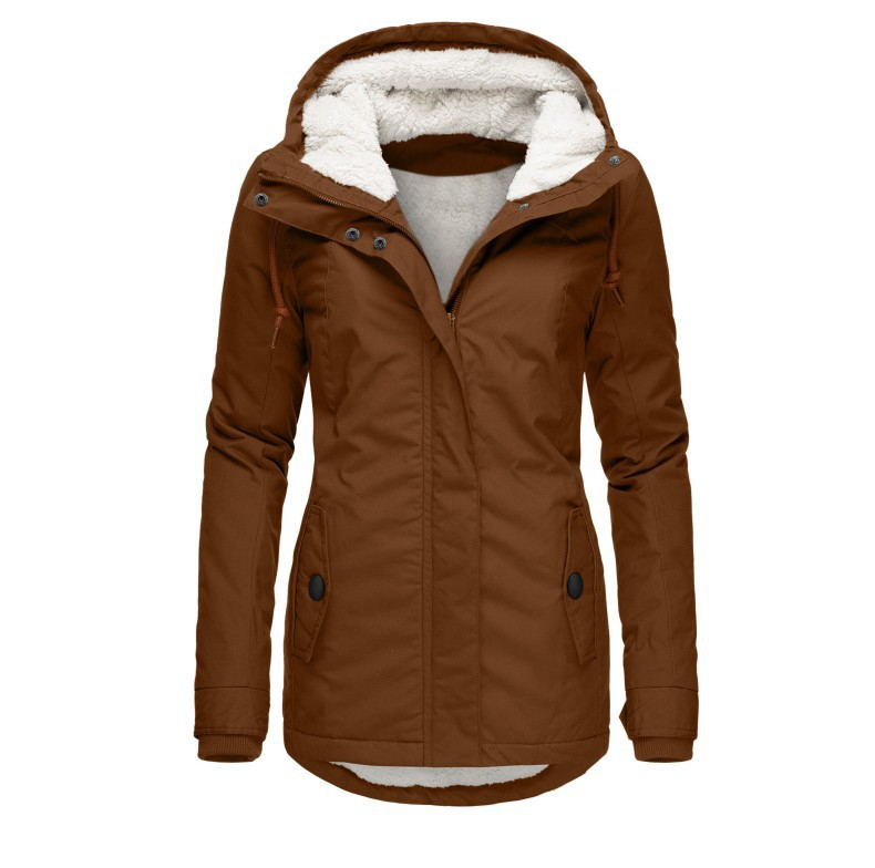 Chaqueta con capucha y forro interior
