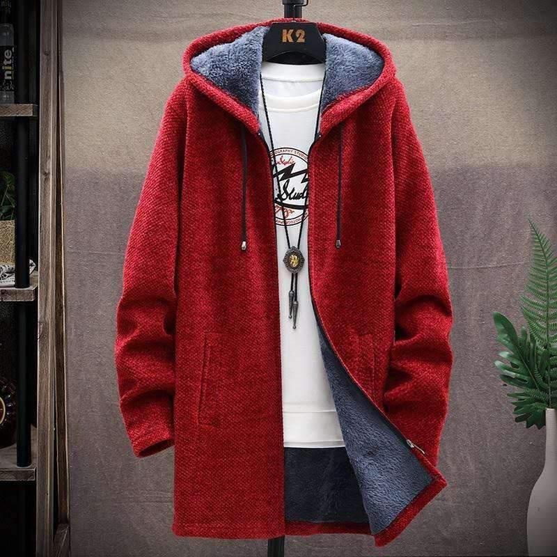Chaqueta de forro polar cálida para hombre superelástica con hombros estructurados