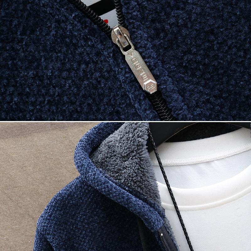 Chaqueta de forro polar cálida para hombre superelástica con hombros estructurados