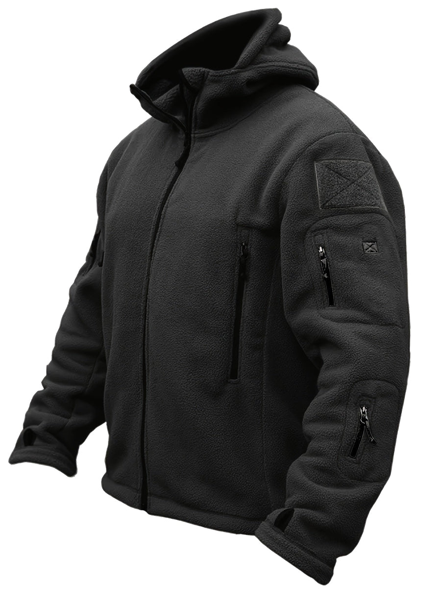 Chaqueta de forro polar cortavientos para hombre