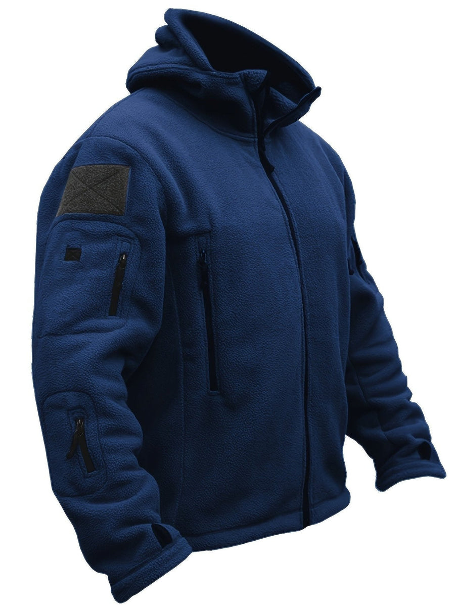Chaqueta de forro polar cortavientos para hombre