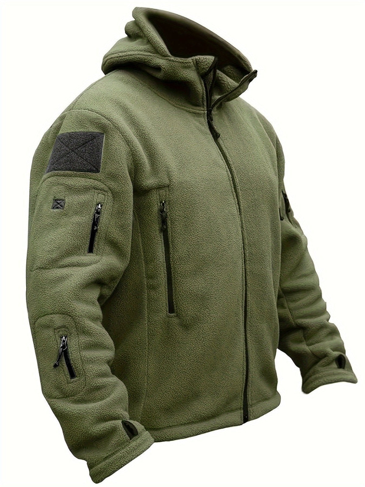 Chaqueta de forro polar cortavientos para hombre