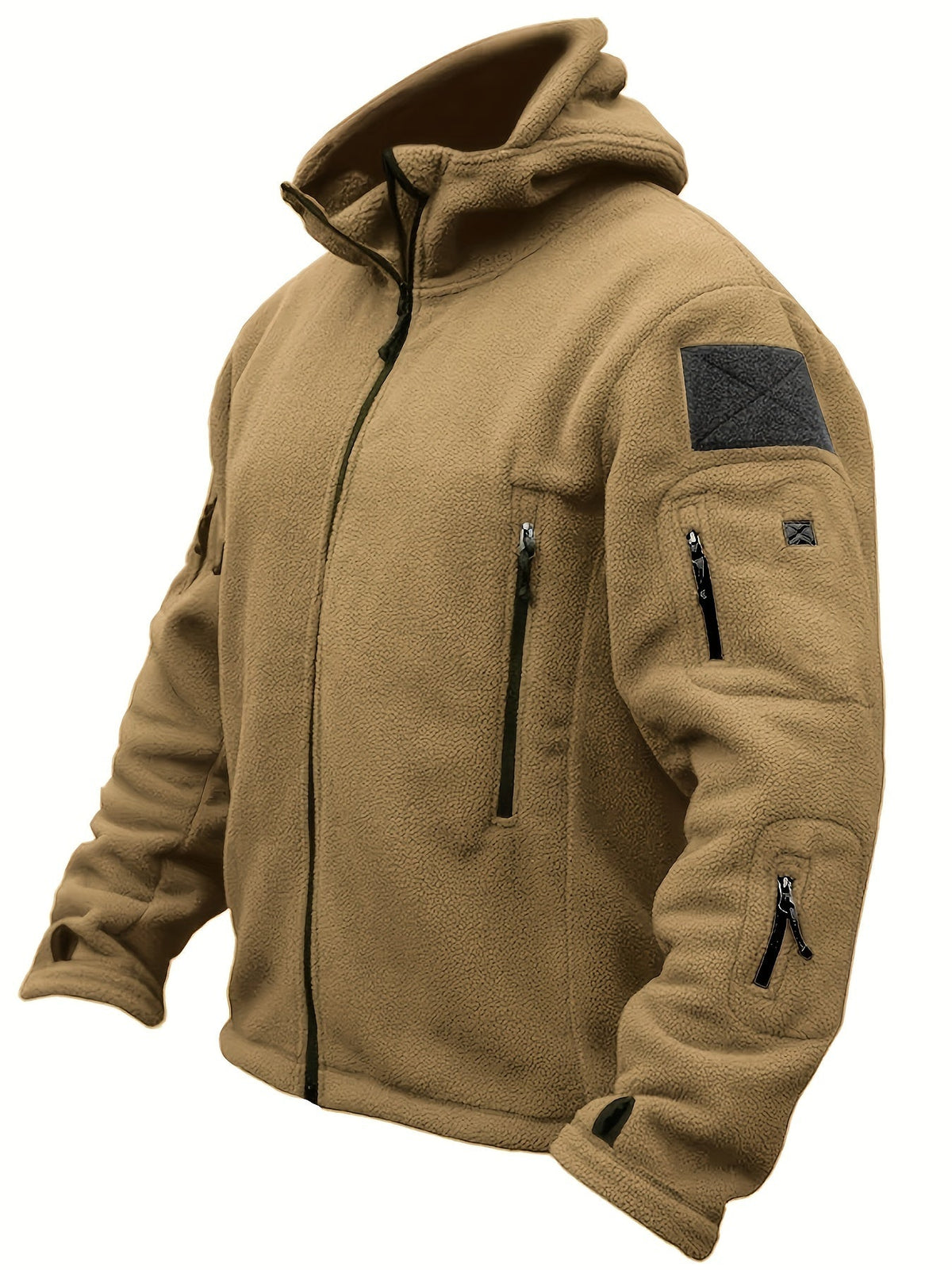 Chaqueta de forro polar cortavientos para hombre