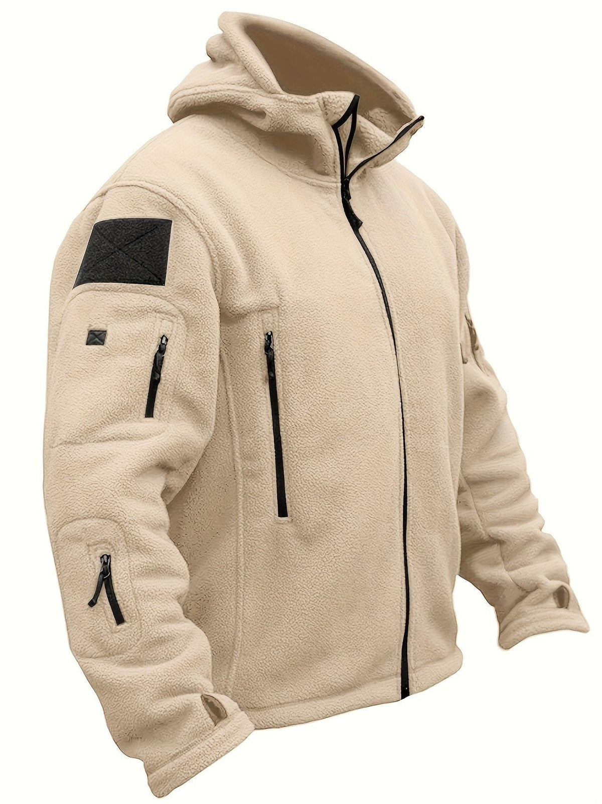 Chaqueta de forro polar cortavientos para hombre