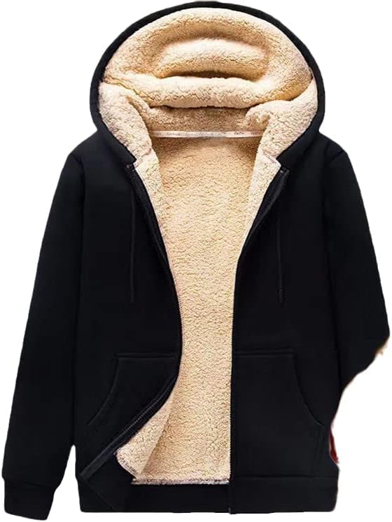 Chaqueta de forro polar gruesa y cálida para hombre