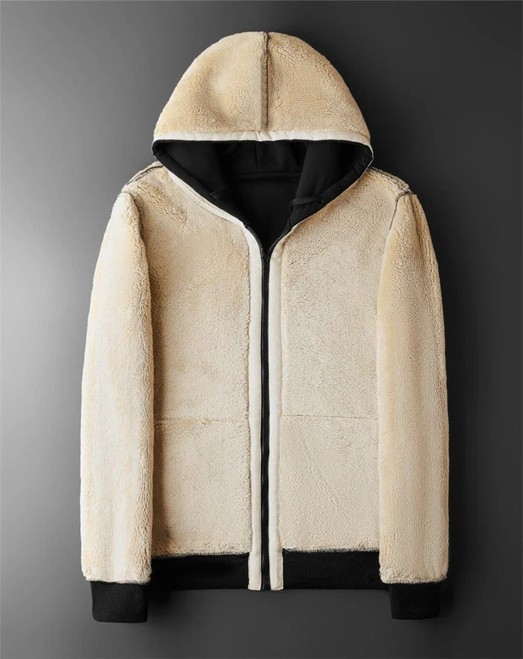Chaqueta de forro polar gruesa y cálida para hombre