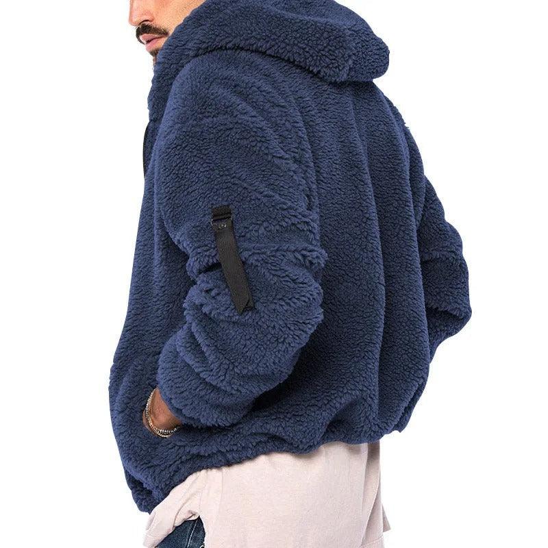 Chaqueta de forro polar reversible para hombre