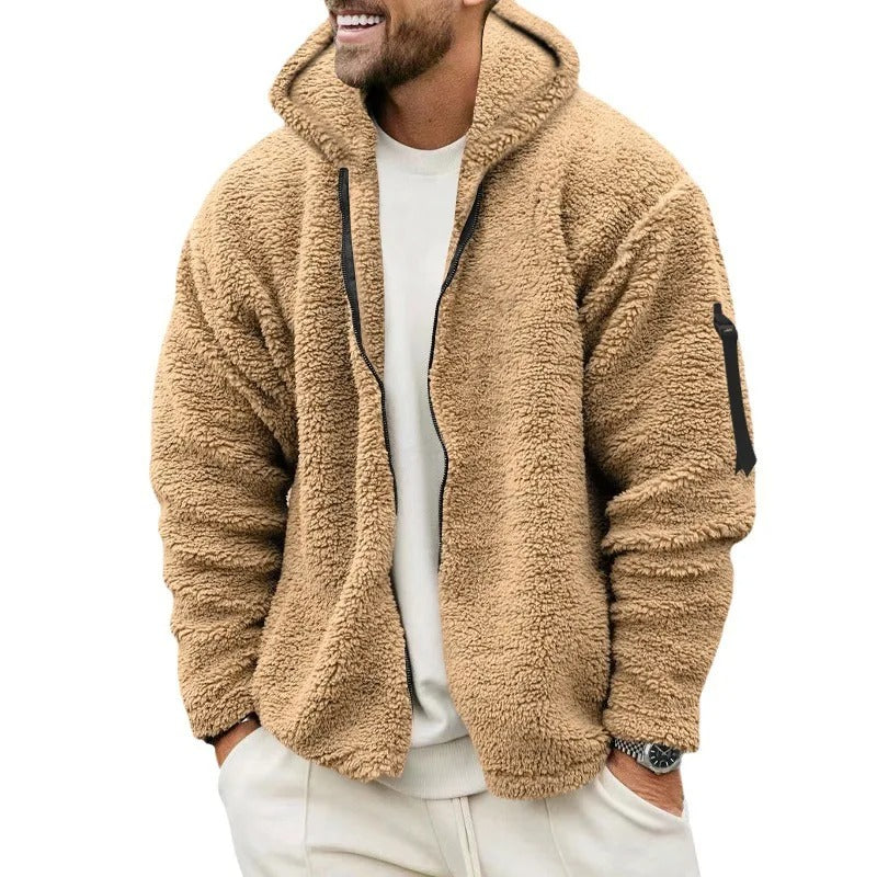 Chaqueta de forro polar reversible para hombre