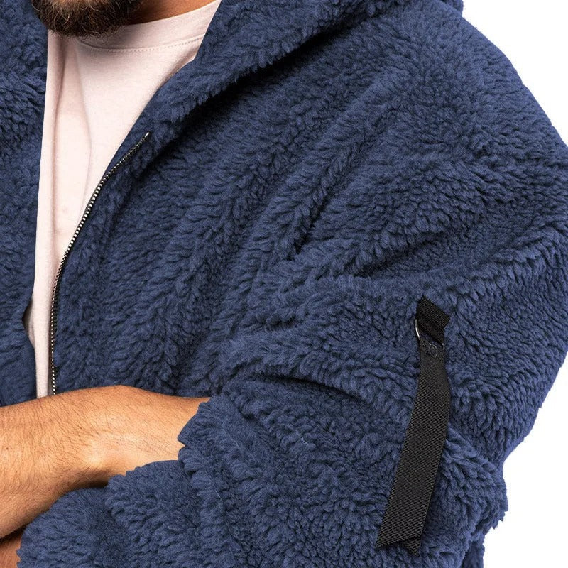 Chaqueta de forro polar reversible para hombre