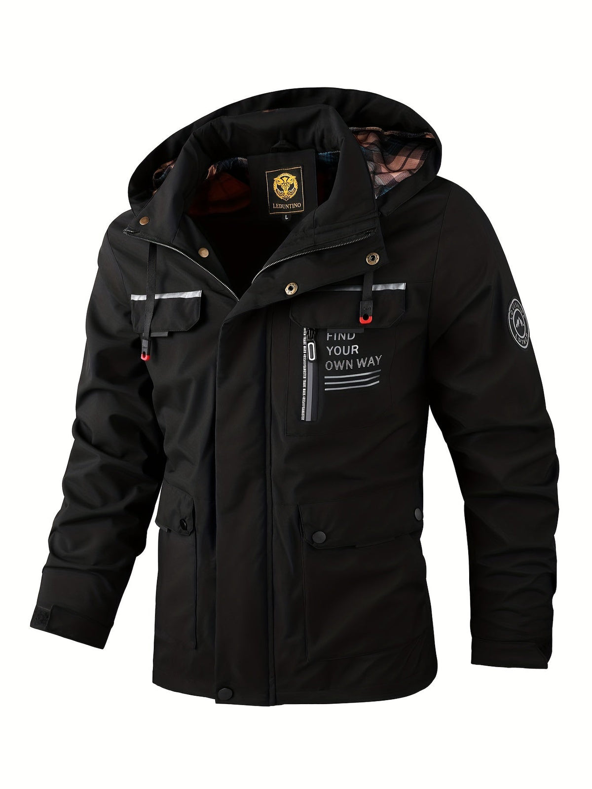 Chaqueta de hombre estilo utility con capucha