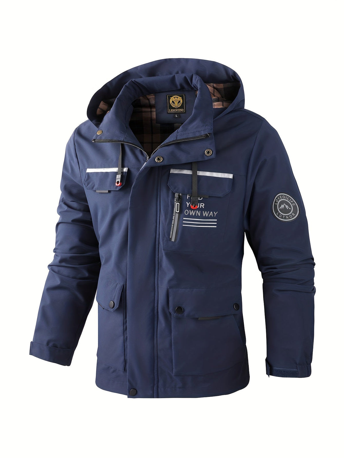 Chaqueta de hombre estilo utility con capucha