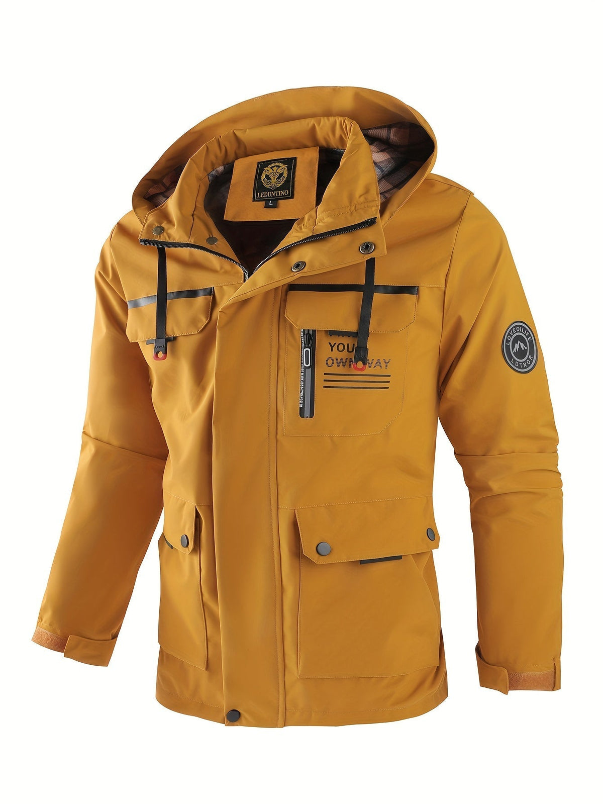 Chaqueta de hombre estilo utility con capucha