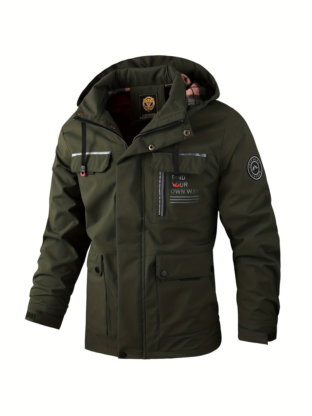 Chaqueta de hombre estilo utility con capucha