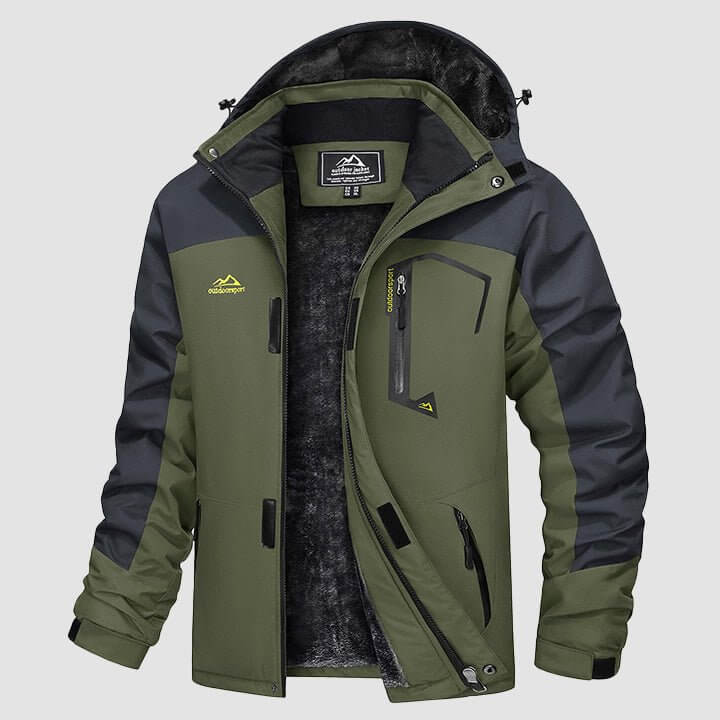 Chaqueta de invierno cálida para hombre - Chaqueta de esquí impermeable